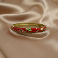 Rode gouden bangle armband